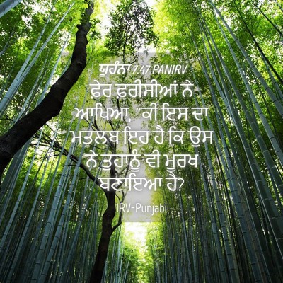 Picture 04 - ਯੂਹੰਨਾ 7:47 PANIRV - ਫ਼ੇਰ ਫ਼ਰੀਸੀਆਂ ਨੇ - Bible Verse Picture