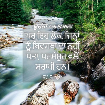 Picture 04 - ਯੂਹੰਨਾ 7:49 PANIRV - ਪਰ ਇਹ ਲੋਕ, ਜਿਨ੍ਹਾਂ - Bible Verse Picture