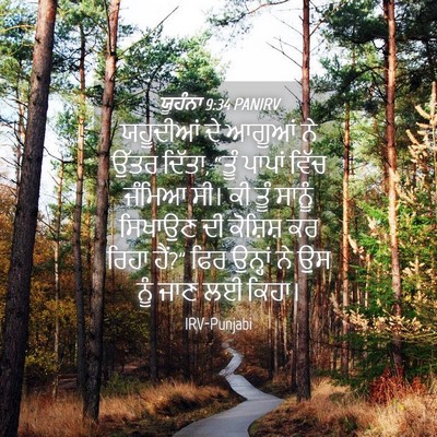 Picture 04 - ਯੂਹੰਨਾ 9:34 PANIRV - ਯਹੂਦੀਆਂ ਦੇ ਆਗੂਆਂ - Bible Verse Picture