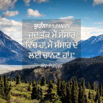 Picture 04 - ਯੂਹੰਨਾ 9:5 PANIRV - ਜਦ ਤੱਕ ਮੈਂ ਸੰਸਾਰ - Bible Verse Picture