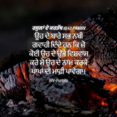 Picture 04 - ਰਸੂਲਾਂ ਦੇ ਕਰਤੱਬ 10:43 PANIRV - ਉਹ ਦੇ ਬਾਰੇ ਸਭ ਨਬੀ - Bible Verse Picture