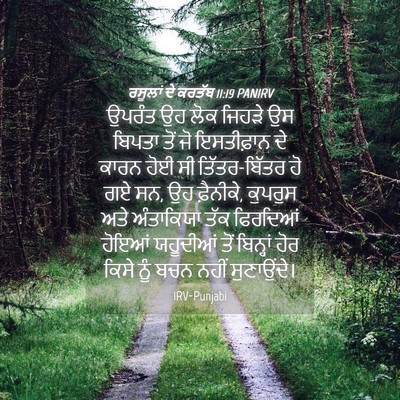 Picture 04 - ਰਸੂਲਾਂ ਦੇ ਕਰਤੱਬ 11:19 PANIRV - ਉਪਰੰਤ ਉਹ ਲੋਕ ਜਿਹੜੇ - Bible Verse Picture