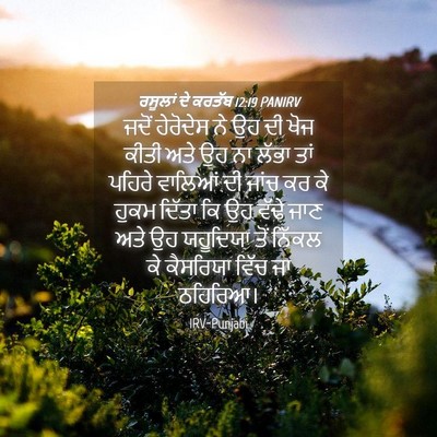 Picture 04 - ਰਸੂਲਾਂ ਦੇ ਕਰਤੱਬ 12:19 PANIRV - ਜਦੋਂ ਹੇਰੋਦੇਸ ਨੇ ਉਹ - Bible Verse Picture