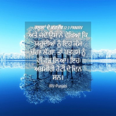 Picture 04 - ਰਸੂਲਾਂ ਦੇ ਕਰਤੱਬ 12:3 PANIRV - ਅਤੇ ਜਦੋਂ ਉਸ ਨੇ - Bible Verse Picture