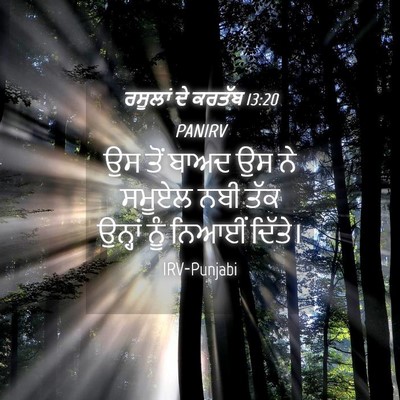 Picture 04 - ਰਸੂਲਾਂ ਦੇ ਕਰਤੱਬ 13:20 PANIRV - ਉਸ ਤੋਂ ਬਾਅਦ ਉਸ ਨੇ - Bible Verse Picture