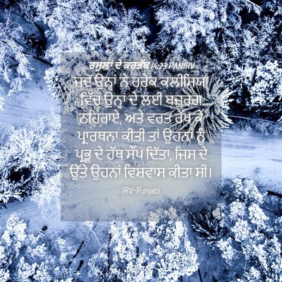 Picture 04 - ਰਸੂਲਾਂ ਦੇ ਕਰਤੱਬ 14:23 PANIRV - ਜਦੋਂ ਉਨ੍ਹਾਂ ਨੇ - Bible Verse Picture