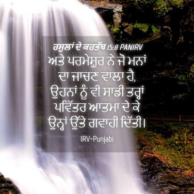 Picture 04 - ਰਸੂਲਾਂ ਦੇ ਕਰਤੱਬ 15:8 PANIRV - ਅਤੇ ਪਰਮੇਸ਼ੁਰ ਨੇ ਜੋ - Bible Verse Picture