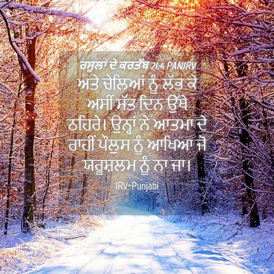 Picture 04 - ਰਸੂਲਾਂ ਦੇ ਕਰਤੱਬ 21:4 PANIRV - ਅਤੇ ਚੇਲਿਆਂ ਨੂੰ ਲੱਭ - Bible Verse Picture