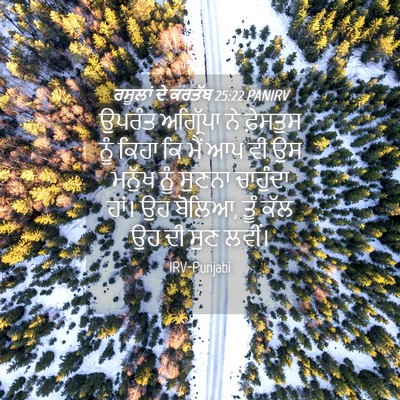 Picture 04 - ਰਸੂਲਾਂ ਦੇ ਕਰਤੱਬ 25:22 PANIRV - ਉਪਰੰਤ ਅਗ੍ਰਿੱਪਾ ਨੇ - Bible Verse Picture