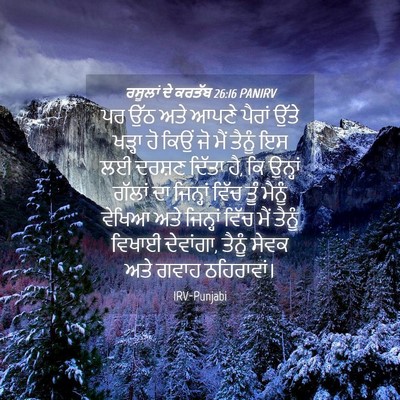 Picture 04 - ਰਸੂਲਾਂ ਦੇ ਕਰਤੱਬ 26:16 PANIRV - ਪਰ ਉੱਠ ਅਤੇ ਆਪਣੇ - Bible Verse Picture