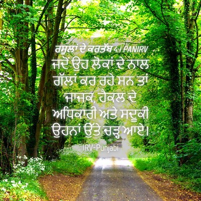 Picture 04 - ਰਸੂਲਾਂ ਦੇ ਕਰਤੱਬ 4:1 PANIRV - ਜਦੋਂ ਉਹ ਲੋਕਾਂ ਦੇ - Bible Verse Picture