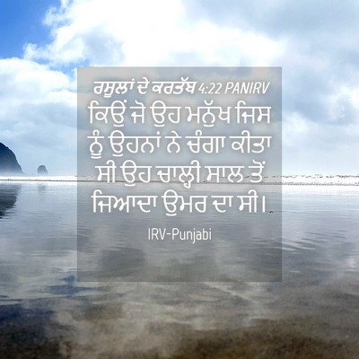 Picture 04 - ਰਸੂਲਾਂ ਦੇ ਕਰਤੱਬ 4:22 PANIRV - ਕਿਉਂ ਜੋ ਉਹ ਮਨੁੱਖ - Bible Verse Picture