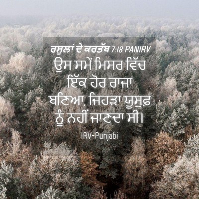 Picture 04 - ਰਸੂਲਾਂ ਦੇ ਕਰਤੱਬ 7:18 PANIRV - ਉਸ ਸਮੇਂ ਮਿਸਰ ਵਿੱਚ - Bible Verse Picture