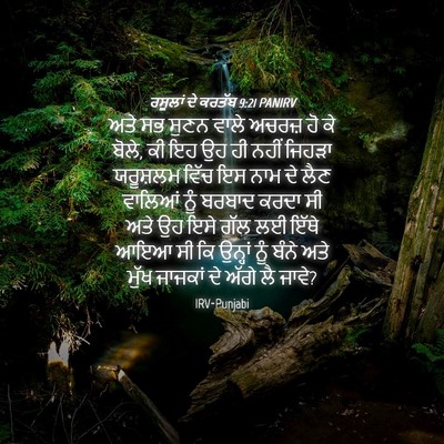 Picture 04 - ਰਸੂਲਾਂ ਦੇ ਕਰਤੱਬ 9:21 PANIRV - ਅਤੇ ਸਭ ਸੁਣਨ ਵਾਲੇ - Bible Verse Picture