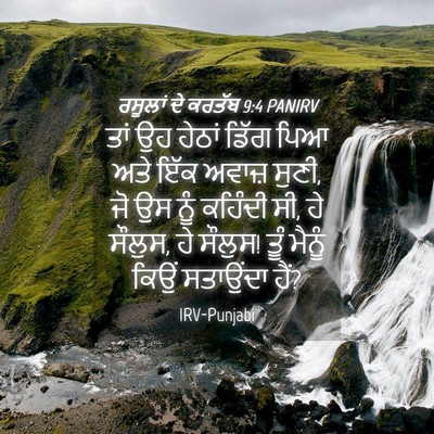 Picture 04 - ਰਸੂਲਾਂ ਦੇ ਕਰਤੱਬ 9:4 PANIRV - ਤਾਂ ਉਹ ਹੇਠਾਂ ਡਿੱਗ - Bible Verse Picture