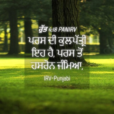Picture 04 - ਰੁੱਤ 4:18 PANIRV - ਪਰਸ ਦੀ ਕੁਲਪੱਤ੍ਰੀ - Bible Verse Picture