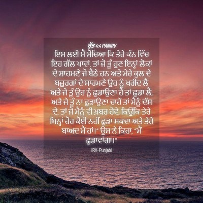 Picture 04 - ਰੁੱਤ 4:4 PANIRV - ਇਸ ਲਈ ਮੈਂ ਸੋਚਿਆ ਕਿ - Bible Verse Picture