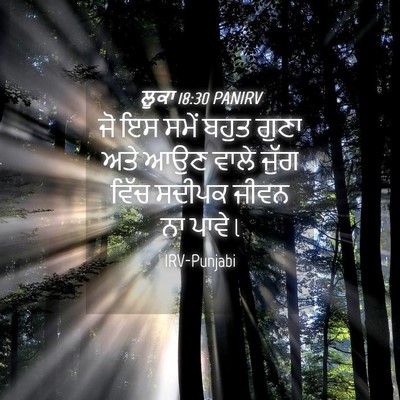 Picture 04 - ਲੂਕਾ 18:30 PANIRV - ਜੋ ਇਸ ਸਮੇਂ ਬਹੁਤ - Bible Verse Picture