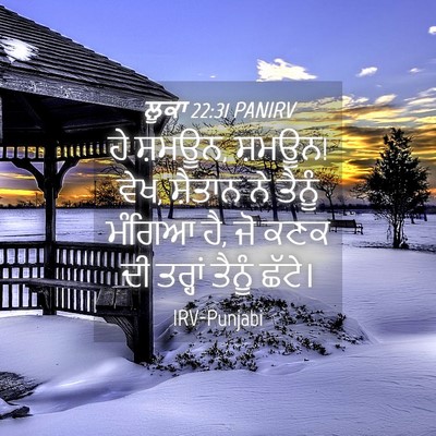 Picture 04 - ਲੂਕਾ 22:31 PANIRV - ਹੇ ਸ਼ਮਊਨ, ਸ਼ਮਊਨ! - Bible Verse Picture