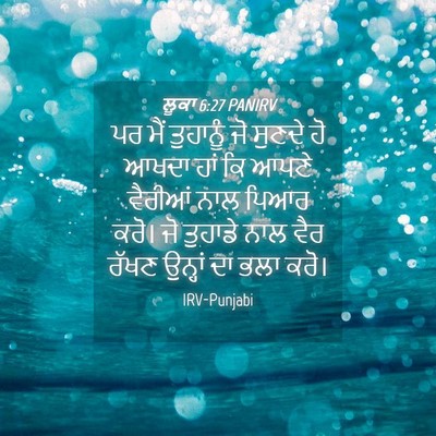 Picture 04 - ਲੂਕਾ 6:27 PANIRV - ਪਰ ਮੈਂ ਤੁਹਾਨੂੰ ਜੋ - Bible Verse Picture