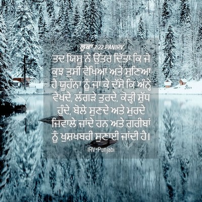 Picture 04 - ਲੂਕਾ 7:22 PANIRV - ਤਦ ਯਿਸੂ ਨੇ ਉੱਤਰ - Bible Verse Picture
