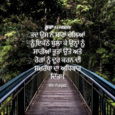 Picture 04 - ਲੂਕਾ 9:1 PANIRV - ਤਦ ਉਸ ਨੇ ਬਾਰਾਂ - Bible Verse Picture