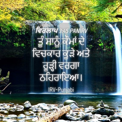 Picture 04 - ਵਿਰਲਾਪ 3:45 PANIRV - ਤੂੰ ਸਾਨੂੰ ਕੌਮਾਂ ਦੇ - Bible Verse Picture