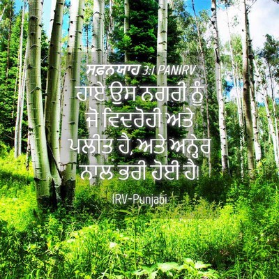 Picture 04 - ਸਫ਼ਨਯਾਹ 3:1 PANIRV - ਹਾਏ ਉਸ ਨਗਰੀ ਨੂੰ ਜੋ - Bible Verse Picture