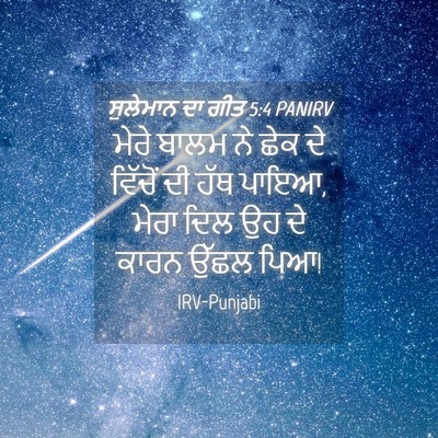 Picture 04 - ਸੁਲੇਮਾਨ ਦਾ ਗੀਤ 5:4 PANIRV - ਮੇਰੇ ਬਾਲਮ ਨੇ ਛੇਕ ਦੇ - Bible Verse Picture