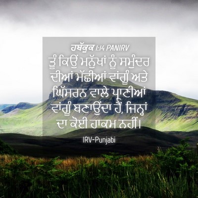 Picture 04 - ਹਬੱਕੂਕ 1:14 PANIRV - ਤੂੰ ਕਿਉਂ ਮਨੁੱਖਾਂ - Bible Verse Picture