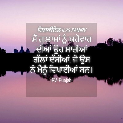 Picture 04 - ਹਿਜ਼ਕੀਏਲ 11:25 PANIRV - ਮੈਂ ਗੁਲਾਮਾਂ ਨੂੰ - Bible Verse Picture
