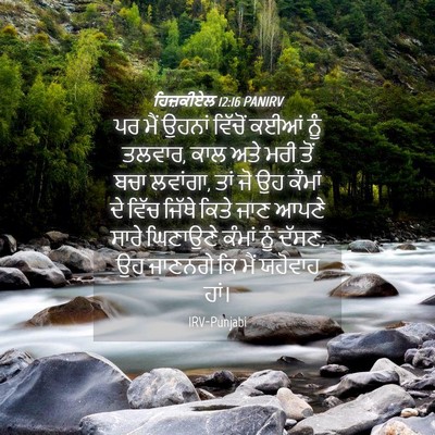 Picture 04 - ਹਿਜ਼ਕੀਏਲ 12:16 PANIRV - ਪਰ ਮੈਂ ਉਹਨਾਂ - Bible Verse Picture