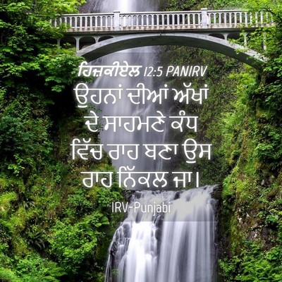 Picture 04 - ਹਿਜ਼ਕੀਏਲ 12:5 PANIRV - ਉਹਨਾਂ ਦੀਆਂ ਅੱਖਾਂ - Bible Verse Picture