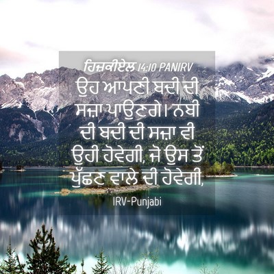 Picture 04 - ਹਿਜ਼ਕੀਏਲ 14:10 PANIRV - ਉਹ ਆਪਣੀ ਬਦੀ ਦੀ ਸਜ਼ਾ - Bible Verse Picture