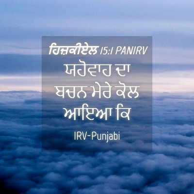 Picture 04 - ਹਿਜ਼ਕੀਏਲ 15:1 PANIRV - ਯਹੋਵਾਹ ਦਾ ਬਚਨ ਮੇਰੇ - Bible Verse Picture