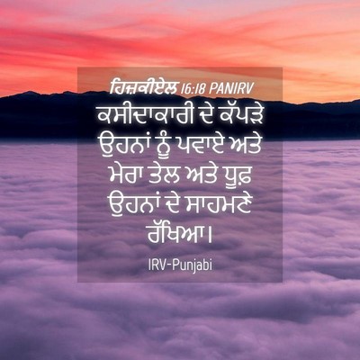 Picture 04 - ਹਿਜ਼ਕੀਏਲ 16:18 PANIRV - ਕਸੀਦਾਕਾਰੀ ਦੇ - Bible Verse Picture