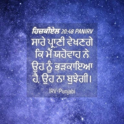 Picture 04 - ਹਿਜ਼ਕੀਏਲ 20:48 PANIRV - ਸਾਰੇ ਪ੍ਰਾਣੀ - Bible Verse Picture