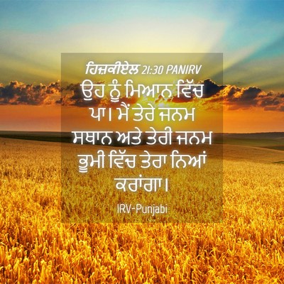 Picture 04 - ਹਿਜ਼ਕੀਏਲ 21:30 PANIRV - ਉਹ ਨੂੰ ਮਿਆਨ ਵਿੱਚ - Bible Verse Picture