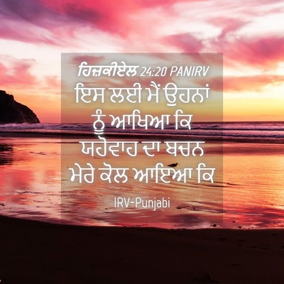 Picture 04 - ਹਿਜ਼ਕੀਏਲ 24:20 PANIRV - ਇਸ ਲਈ ਮੈਂ ਉਹਨਾਂ ਨੂੰ - Bible Verse Picture