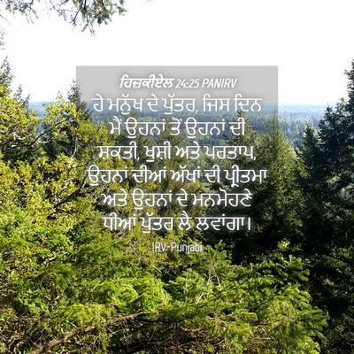 Picture 04 - ਹਿਜ਼ਕੀਏਲ 24:25 PANIRV - ਹੇ ਮਨੁੱਖ ਦੇ ਪੁੱਤਰ, - Bible Verse Picture