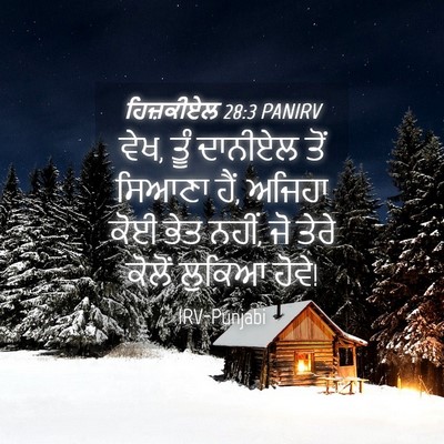 Picture 04 - ਹਿਜ਼ਕੀਏਲ 28:3 PANIRV - ਵੇਖ, ਤੂੰ ਦਾਨੀਏਲ ਤੋਂ - Bible Verse Picture