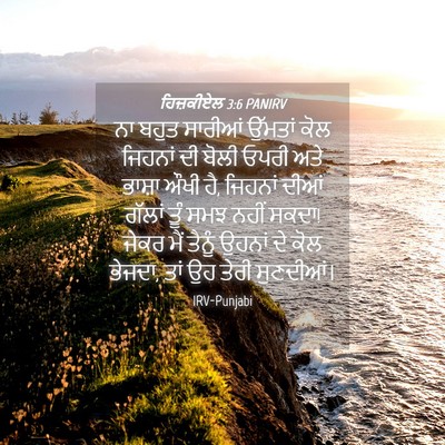 Picture 04 - ਹਿਜ਼ਕੀਏਲ 3:6 PANIRV - ਨਾ ਬਹੁਤ ਸਾਰੀਆਂ - Bible Verse Picture