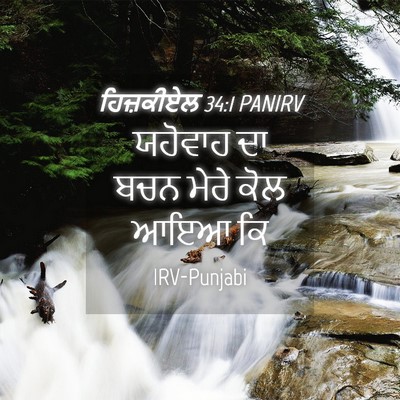 Picture 04 - ਹਿਜ਼ਕੀਏਲ 34:1 PANIRV - ਯਹੋਵਾਹ ਦਾ ਬਚਨ ਮੇਰੇ - Bible Verse Picture