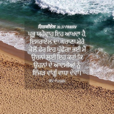 Picture 04 - ਹਿਜ਼ਕੀਏਲ 36:37 PANIRV - ਪ੍ਰਭੂ ਯਹੋਵਾਹ ਇਹ - Bible Verse Picture