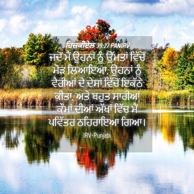 Picture 04 - ਹਿਜ਼ਕੀਏਲ 39:27 PANIRV - ਜਦੋਂ ਮੈਂ ਉਹਨਾਂ ਨੂੰ - Bible Verse Picture
