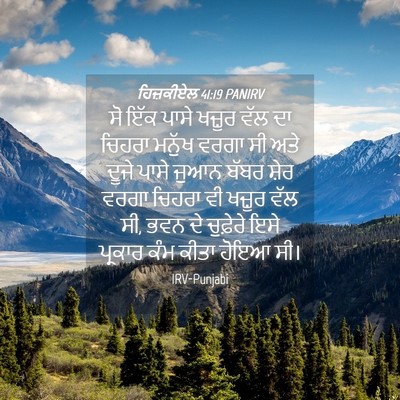 Picture 04 - ਹਿਜ਼ਕੀਏਲ 41:19 PANIRV - ਸੋ ਇੱਕ ਪਾਸੇ ਖਜ਼ੂਰ - Bible Verse Picture