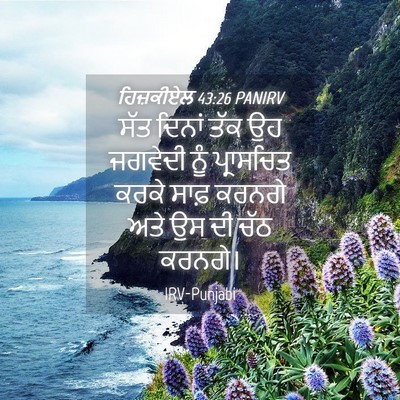 Picture 04 - ਹਿਜ਼ਕੀਏਲ 43:26 PANIRV - ਸੱਤ ਦਿਨਾਂ ਤੱਕ ਉਹ - Bible Verse Picture