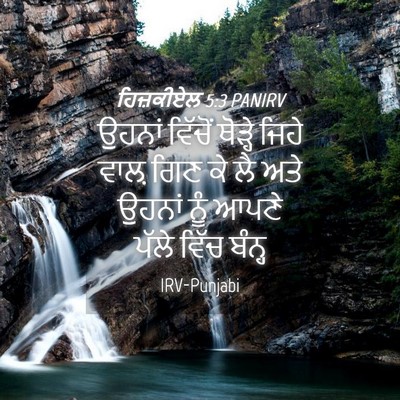Picture 04 - ਹਿਜ਼ਕੀਏਲ 5:3 PANIRV - ਉਹਨਾਂ ਵਿੱਚੋਂ - Bible Verse Picture