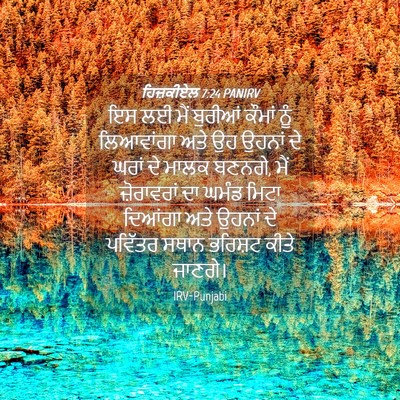 Picture 04 - ਹਿਜ਼ਕੀਏਲ 7:24 PANIRV - ਇਸ ਲਈ ਮੈਂ ਬੁਰੀਆਂ - Bible Verse Picture