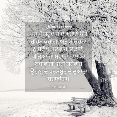 Picture 04 - ਹੋਸ਼ੇਆ 1:7 PANIRV - ਪਰ ਮੈਂ ਯਹੂਦਾਹ ਦੇ - Bible Verse Picture